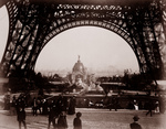 Free Picture of Central Dome Through the Eiffel Tower