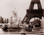 Free Picture of Fountain Coutan, Eiffel Tower, and Trocadero Palace