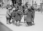 Free Picture of Children Playing Ring Around a Rosie
