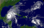 Free Picture of Hurricane Wilma as a Category 4