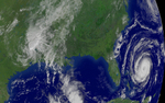 Free Picture of Tropical Depression Ivan, Hurricane Jeanne