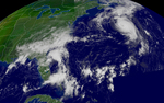 Free Picture of Hurricane Fabian, Tropical Depression Henri