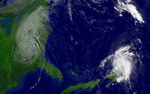 Free Picture of Tropical Storm Jeanne, Tropical Depression Ivan