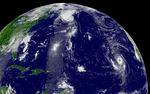 Free Picture of Tropical Depression Henri, Hurricanes Fabian Isabel