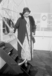 Free Picture of Ethel Barrymore Posing on Ship Stairs