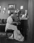 Free Picture of Ethel Barrymore Playing a Piano