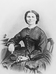 Free Picture of Clara Barton Seated at a Table