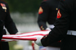 Free Picture of Men Holding a Flag After a Funeral Ceremony