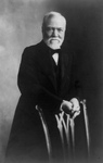 Free Picture of Andrew Carnegie Leaning on a Chair
