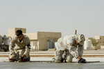 Free Picture of Soldiers Smoothing Cement