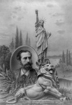 Free Picture of Lion, Statue of Liberty and Bartholdi