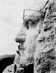 Free Picture of Men Constructing Mt Rushmore