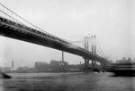 Free Picture of Ship Near the Brooklyn Bridge