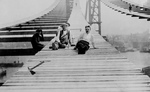 Free Picture of Men Constructing the Manhattan Bridge