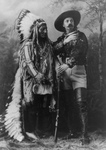 Free Picture of William F Cody (Buffalo Bill) Standing With Sitting Bull
