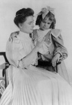 Free Picture of Helen Keller Teaching Sign Language