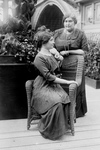Free Picture of Anne Sullivan Macy Standing Behind Helen Keller