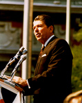 Free Picture of Reagan During a Speech