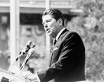 Free Picture of Ronald Reagan Delivering a Speech