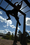 Free Picture of Soldier in an Obstacle Course
