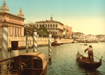 Free Picture of Gondolas in Canal, Venice