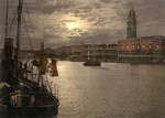 Free Picture of Grand Canal and Doges’ Palace at Night