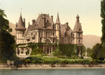 Free Picture of Shadau Castle on Lake Thun, Switzerland