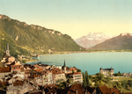 Free Picture of Montreux on the Shore of Geneva Lake, Switzerland