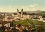 Free Picture of Einsiedeln Abbey and Schoolhouse in Switzerland