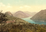 Free Picture of Village of Monte Bre on Lake Lugano, Switzerland