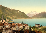 Free Picture of City of Montreux on Geneva Lake
