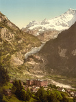 Free Picture of Eiger Glacier and Bear Hotel in Switzerland