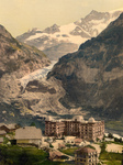 Free Picture of Bear Hotel and Eiger Glacier, Switzerland
