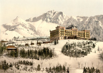 Free Picture of Hotel de Caux, ochers de Naye and Dent de Jaman in Winter