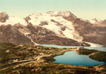 Free Picture of Bernina Hospice and Cambrena Glacier, Switzerland