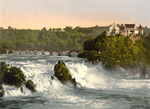 Free Picture of Rhine Falls and Laufen Castle in Switzerland