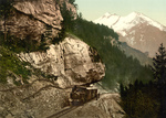 Free Picture of Railway Car Heading Uphill, Bernese Oberland, Switzerland
