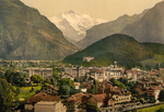 Free Picture of Town of Interlaken Near Jungfrau Mountain