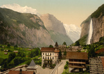 Free Picture of Hotel Steinbock and Staubbach falls