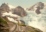 Free Picture of Train Tracks Near Jungfrau, Eiger and Monch Mountains