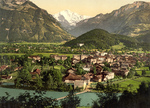 Free Picture of Aare River, Interlaken and Jungfrau in Switzerland
