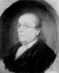 Free Picture of Benjamin Franklin Facing Left, Wearing Eye Glasses