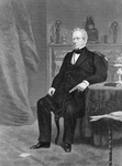 Free Picture of Edward Everett Seated by Table and Fireplace