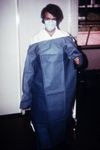 Free Picture of Doctor Demonstrated the Gowning Procedure for the Marburg Fever Virus