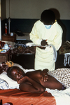 Free Picture of Lassa Fever Patient Receiving Treatment at the Segbwema, Sierra Leone Clinic