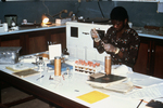 Free Picture of Person Separating Blood Sera at the Segbwema, Sierra Leone Lassa Fever Laboratory In 1977