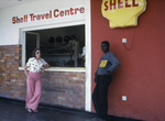 Free Picture of Man and Woman Standing Outside of a Shell Gas Station Where Two People Became Ill with the Marburg Virus