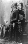Sitting Bull in Feathered Headdress