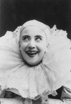 Pilar Morin as a Clown, Smiling