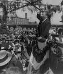 Roosevelt Delivering a Speech